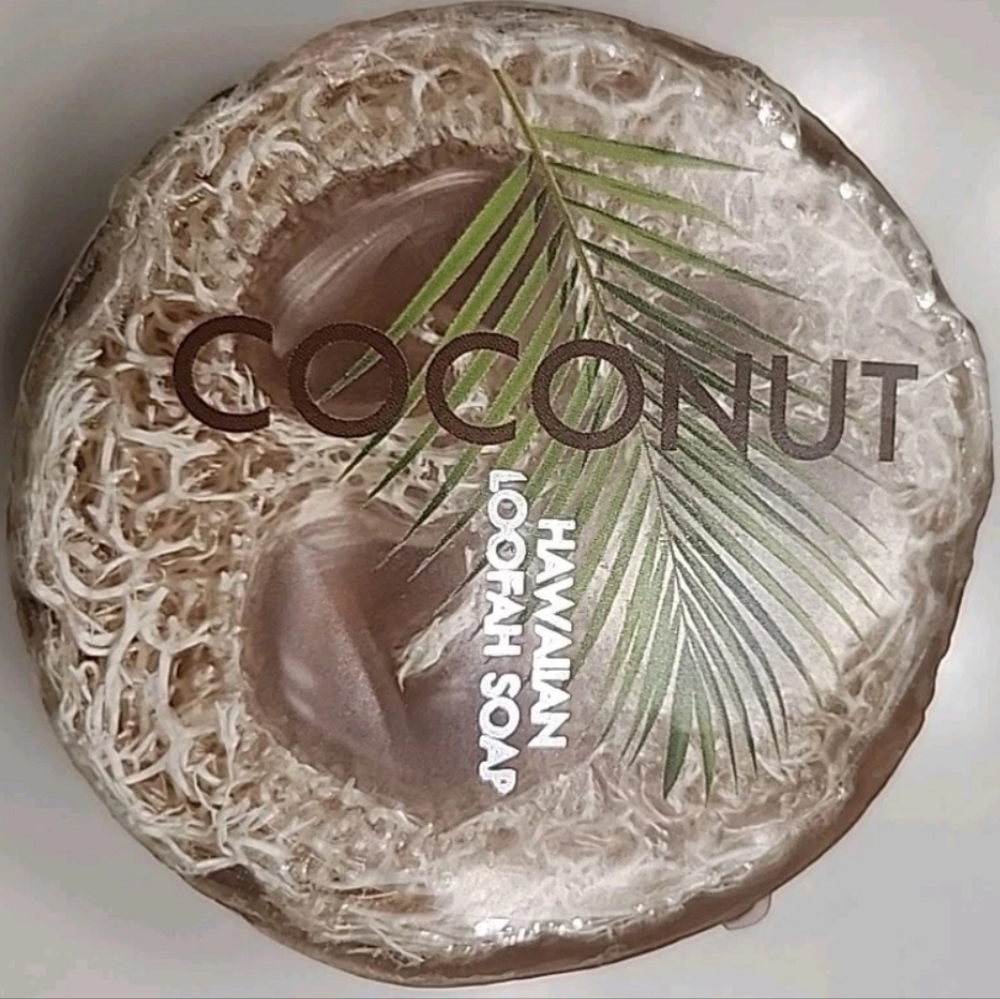 Coconut Hawaiian Loofah Soap Vegetarian Bath Shower GIFT Sea Salt Maui